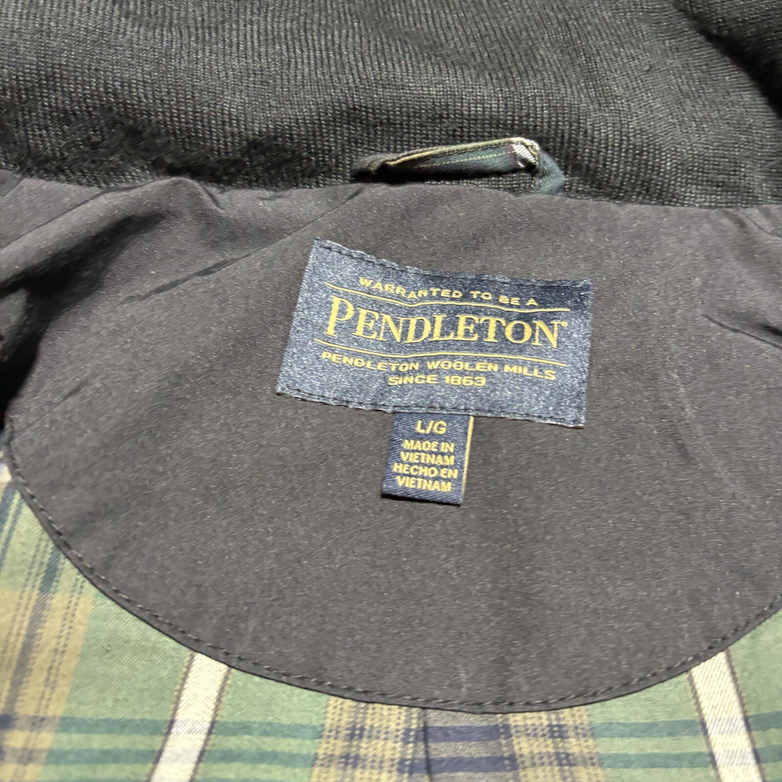 Pendleton Jacket Women's Large Blue Full Zip Long… - image 5