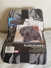 Black Panther Plush Throw Blanket-Super Soft! 60 in. x 90 in. (152 cm x 229 cm)