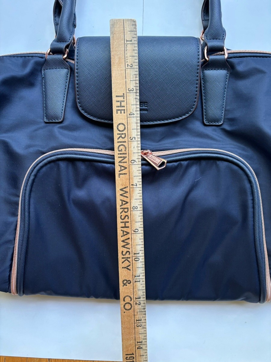 Aimee Kestenberg Navy Blue Florence Medium Travel Tote Laptop Overnight Bag  | eBay
