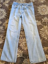 1970  s Levi  s Flared Leg Jeans Blue Tab 30x30 Light Faded
