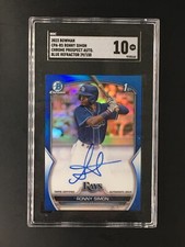 SGC 10 2023 Bowman Chrome #CPA-RS Ronny Simon 1st Auto Blue Refractor /150