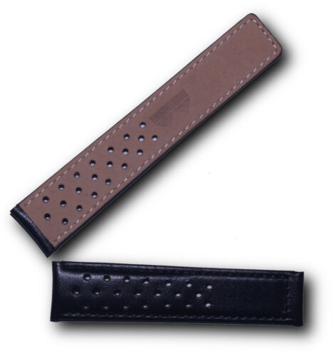 19mm schwarz Sport Leder Uhrenarmband passend für TAG Heuer Carrera Modelle aufgelistet - Bild 18 von 34