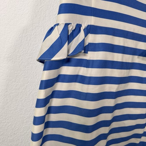 Lilly Pulitzer Maybell trägerloses Kleid Swizzle Streifen Wert blau Damengröße 8 - Bild 3 von 5