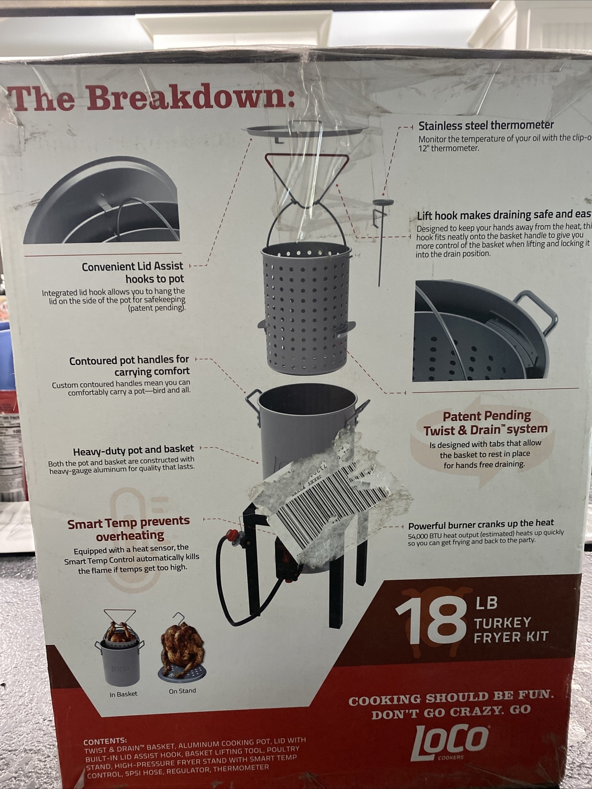 NEW Turkey Fryer Kit Fish LoCo Cookers 30 Qt Deep Fryer Stainless Steel