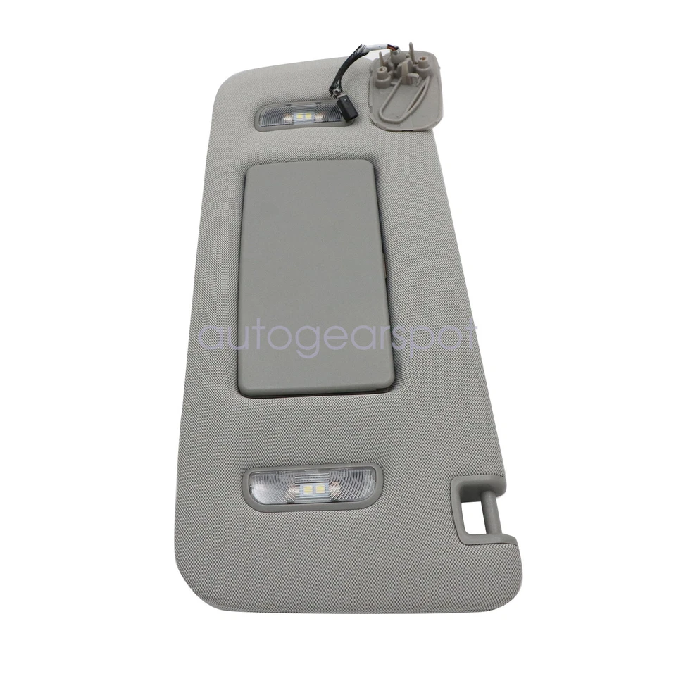 Parasol gris del lado del conductor con luz para Cadillac Chevy GMC 2015-2019 23459655 Foto 2 de 4