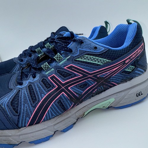 Asics Gel Venture 7 Womens Size 10 Blue Mesh Running Shoes 1012A476 - Picture 10 of 17