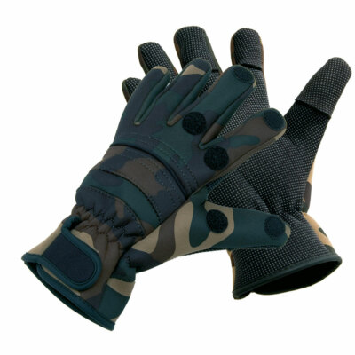 Behr Anglerhandschuhe Titanium Neopren Power Rip Angelhandschuh rutschfest