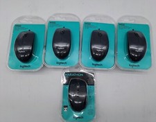 Lot of 5 X4 Logitech M100 wired mouse X1 Logitech m705 marathon wireless mouse