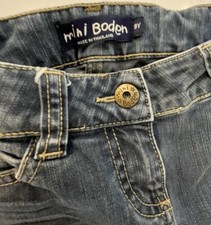 Mini Boden Girls 9 Y straight denim jeans pants
