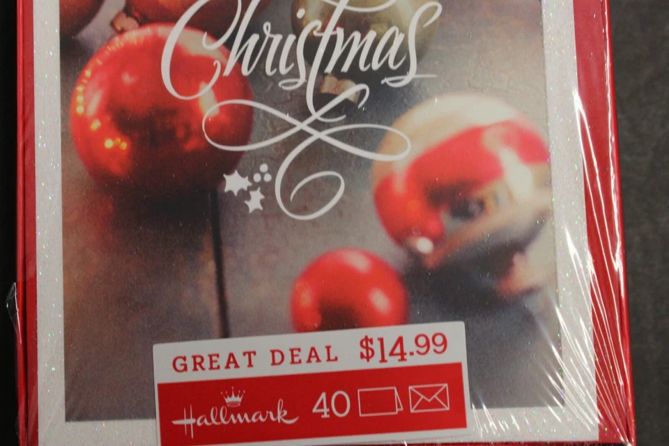 Paquete de 40 tarjetas de temporada de vacaciones de feliz Navidad sello Foto 4 de 4