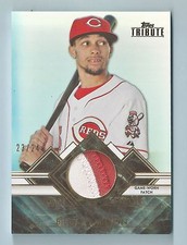 BILLY HAMILTON 2014 TOPPS TRIBUTE PRIME PATCHES 3 COLOR PATCH /24 REDS