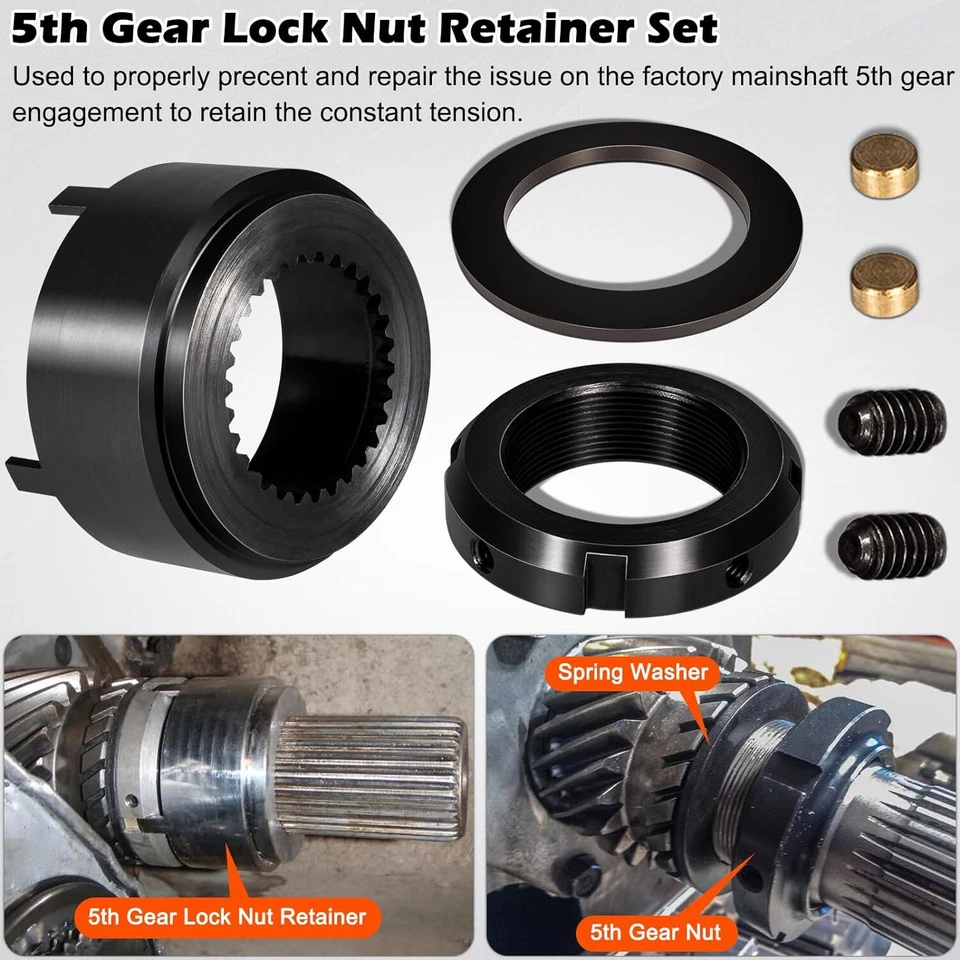 5th Gear Lock Nut Retainer Kit & 5th Gear Nut Wrench for 1994-2004 Dodge Cummins - Изображение 3 из 4