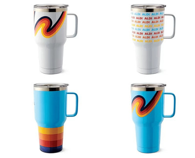 Aldi Gear Fall 2023  Stainless Steel Travel Mugs 28.74 Oz All Variants!