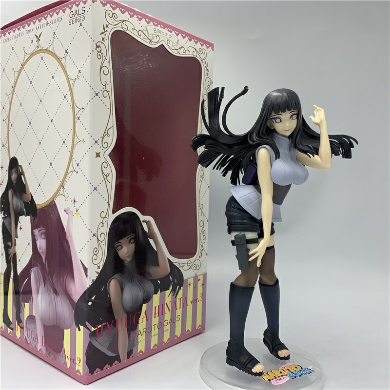 Statuette Hinata Hyuga premium de 21 cm avec finitions détaillées pour vitrine Naruto