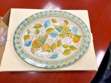Rare!Vintage! Extra Large PotteryBarn Platter Hand Crafted Italy Fiorella 20"x16
