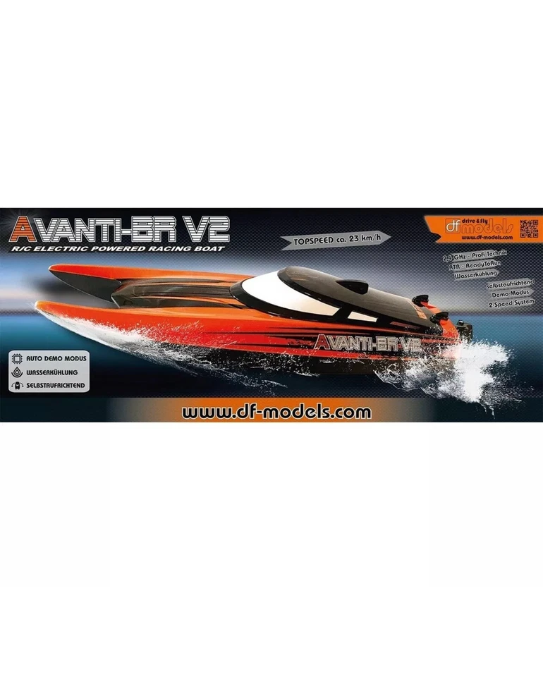 Df-Models 3640 Adelante - Br - V2 Racing Boot - Rtr 23Km H New! RC Modelo - Imagen 3 de 4