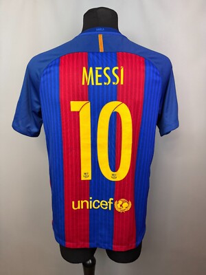 BARCELONA 2016 2017 MESSI HOME SHIRT FOOTBALL SOCCER JERSEY NIKE