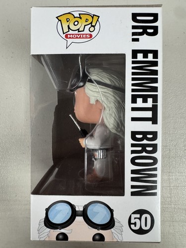 Dr. Emmett Brown 50 ~ Back to the Future ~ Funko Pop Vinyl ~ Movies - Picture 2 of 6