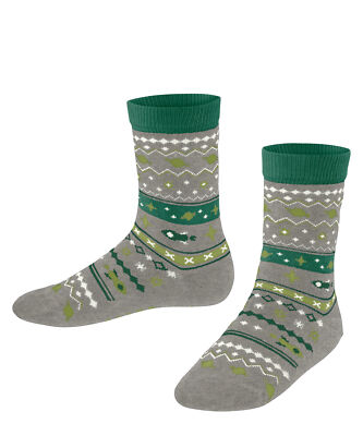 FALKE Kinder Cosmos Fair Isle Socken Baumwolle