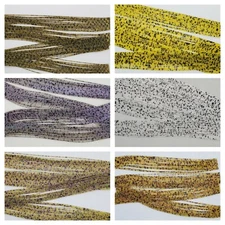 Nimrod's Tackle CRYSTAL SPECKLED SILICONE SKIRTING TABS LEGS Pick 10, 24 or 100