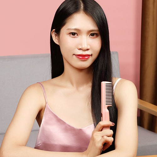 1 Set Small Lightweight Safe Portable Hair Straightener Comb Girl - Picture 2 of 12