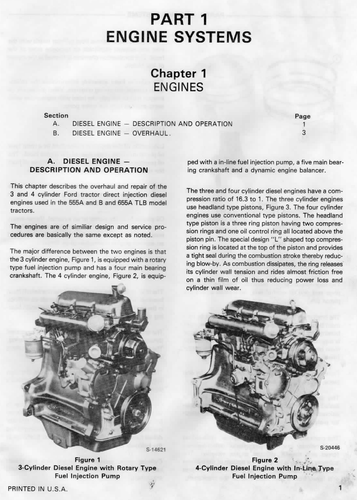Ford Tractors 555A 555B 655A TLB Backhoe Loader Shop Service Repair Manual CD - Picture 6 of 23