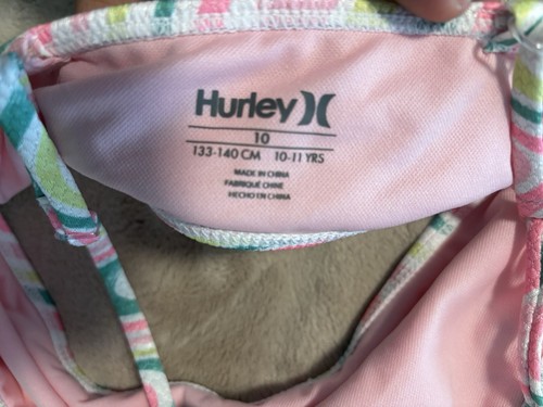 Hurley Kids Top Size 10. 133-140 Cm Swim Wear Pink - Picture 3 of 4