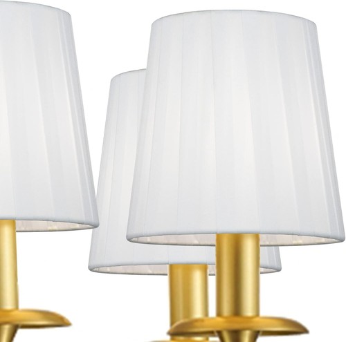 2 Pack MIRA Clip-on Small Lamp Shades for Table Chandelier Wall Lamp Fabric Ri.. - Picture 3 of 7