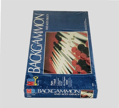 Backgammon and Acey-Deucy Board Game Milton Bradley 1992 Sealed NOS - Picture 6 of 7