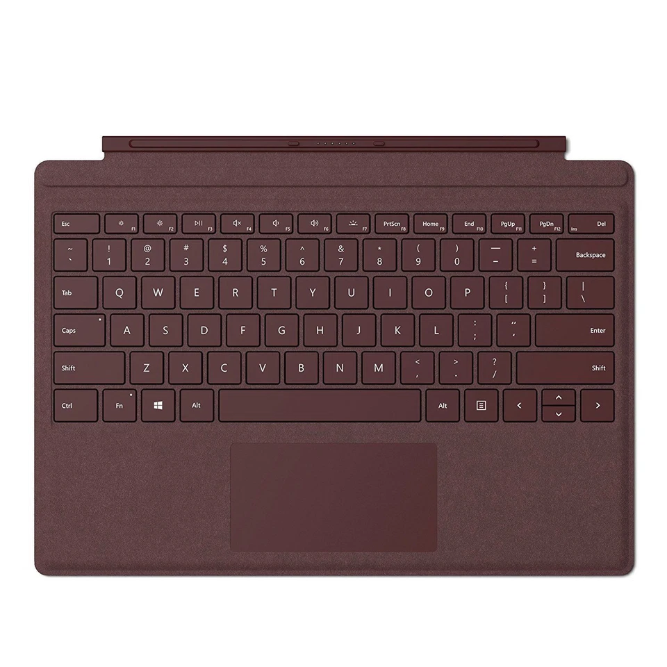 Microsoft Surface Pro 6 5 4 3 Signature Type Cover Keyboard Burgundy (LE3506) - Image 3 of 3