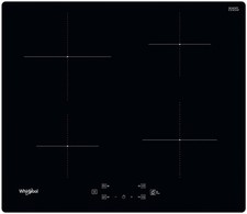 whirlpool table de cuisson induction 60cm 4 feux 7200w noir wsq2160ne