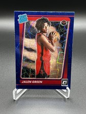 2021-2022 Donruss Optic Jalen Green Rated Rookie Blue Velocity Prizm #159