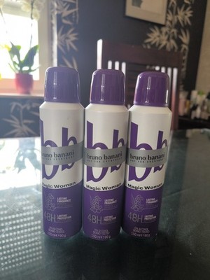 3 x 150 ML Bruno Banani Antitranspirant Deodorant Magic Woman! 