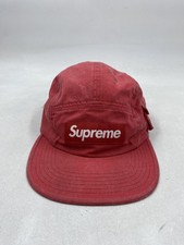 Supreme Red Cotton Strap Cap