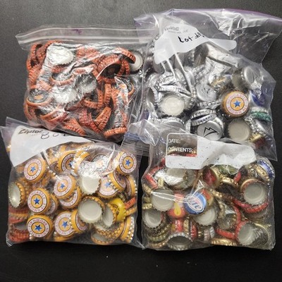Beer Bottle Caps LOT Assorted Many Different Brands Used. Some Minor Dents