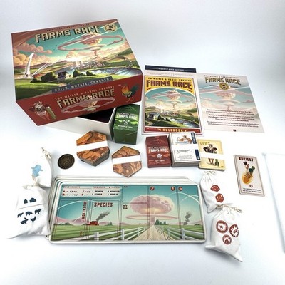 Farms Race Deluxe Edition Board Game Open Box Sealed Cards - Excellent Condition