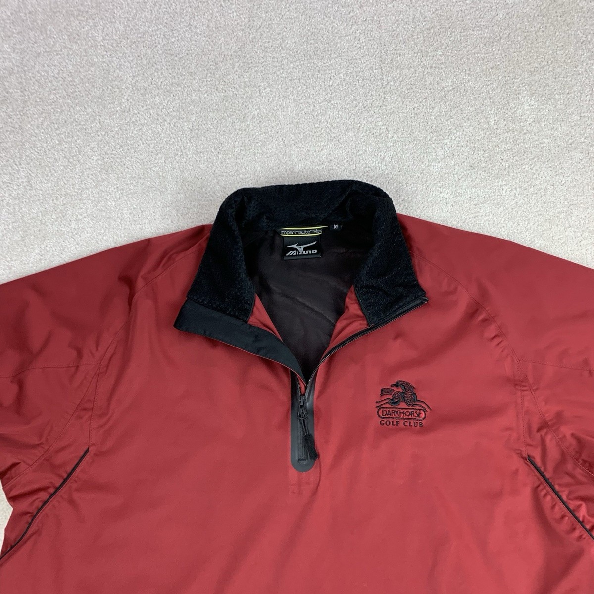 Mizuno Jacket Mens Med Impermalite Flex Short Sleeve Pullover 1/4