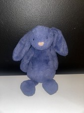 Jellycat Small Bashful Navy Bunny Dark Blue Little Rabbit - Excellent Condition