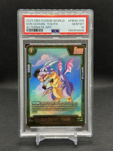 Son Gohan: Youth FB08-056 -Alt Art - Saiyan's Pride - Dragon Ball PSA 10