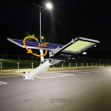 Commercial 2000W Solar Street Lights Outdoor Solar Flood Light for Parking Lots