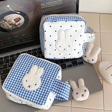 Makeup Bag - Cute Miffy Rabbit Portable Storage for Travel - Compact Design
