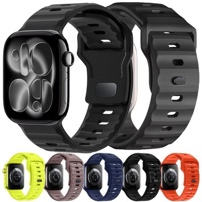 Silikon Loop Armband für Apple Watch Series 11 10 9 8 7 6 5 4 45-46mm Ultra 49mm