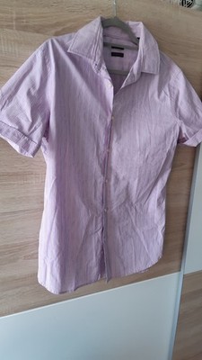 Esprit Herren Hemd Gr. M Pink Rosa Kurzarm