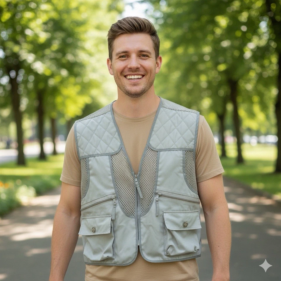 FIELDLINE America's Finest Outfitter Men's Mesh Multi-Pocket Large Vest - Image 2 of 4