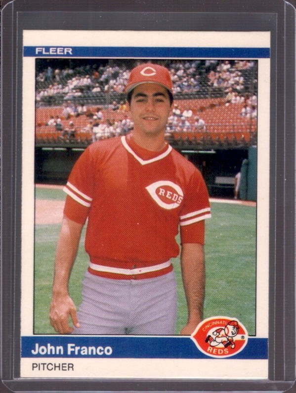 JOHN FRANCO 1984 Fleer Update #U-39 Rookie RC Cincinnati Reds