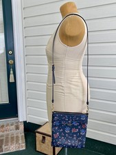 Coach 1346 Messenger Crossbody Wildflower shoulder bag Red White Blue colors