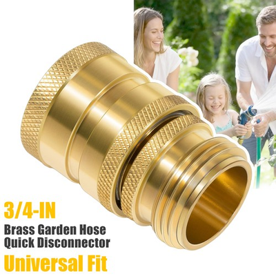 #ad 22729 for Dramm Brass Hose Nozzle Coupler Professional Quick Disconnect Connect $16.60