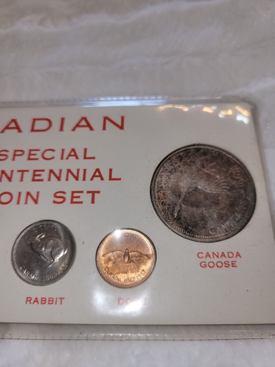 Canada 1867-1967 Special Centennial Commemorative Coin Set Wolf