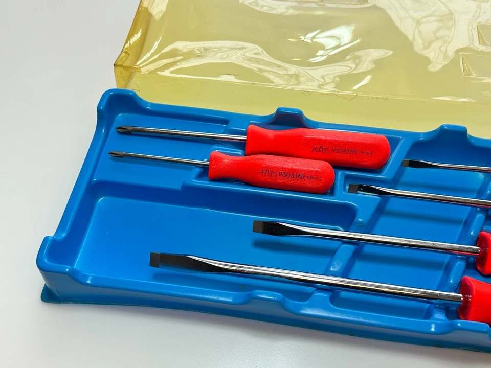 MAC Tools SD24A-RP RICHARD PETTY Bright Red Phillips Flat Screwdriver Set (NOS) - Image 3 of 4