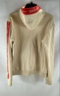 Well Known Studios Hoodie Beige Taping Red Accents Cotton Sz L — photo 2